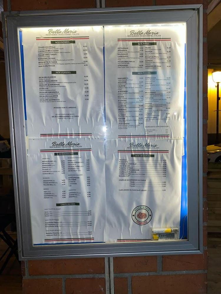 Bella Maria - Menu Image 4